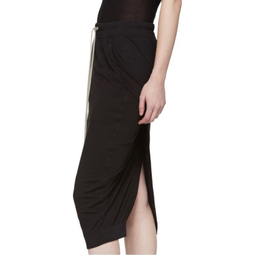 Rick Owens DRKSHDW drawstring skirt Black Soft Short Pillar Skirt - Picture 10 of 11